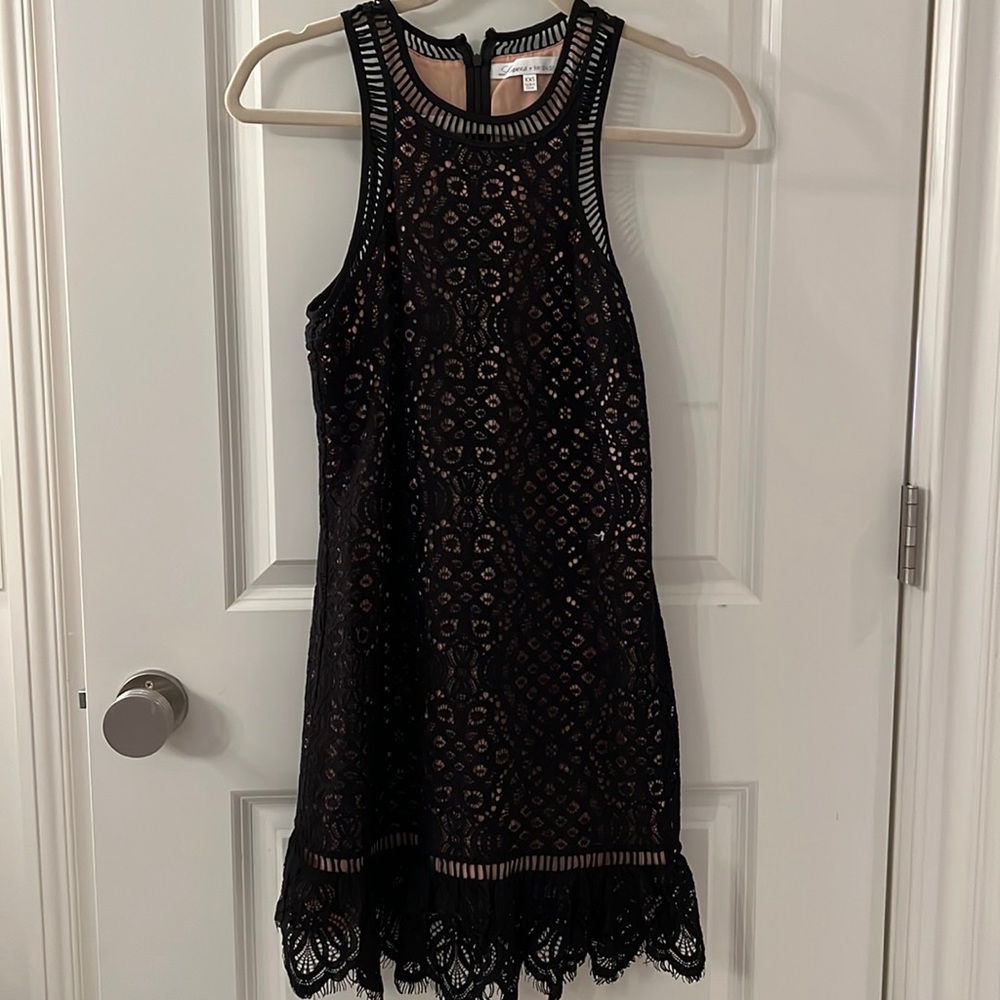 Lovers +Friends Black lace dress.